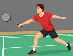 Teknik Melakukan Return Serve Dengan Dorongan Cepat Ke Arah Garis Samping